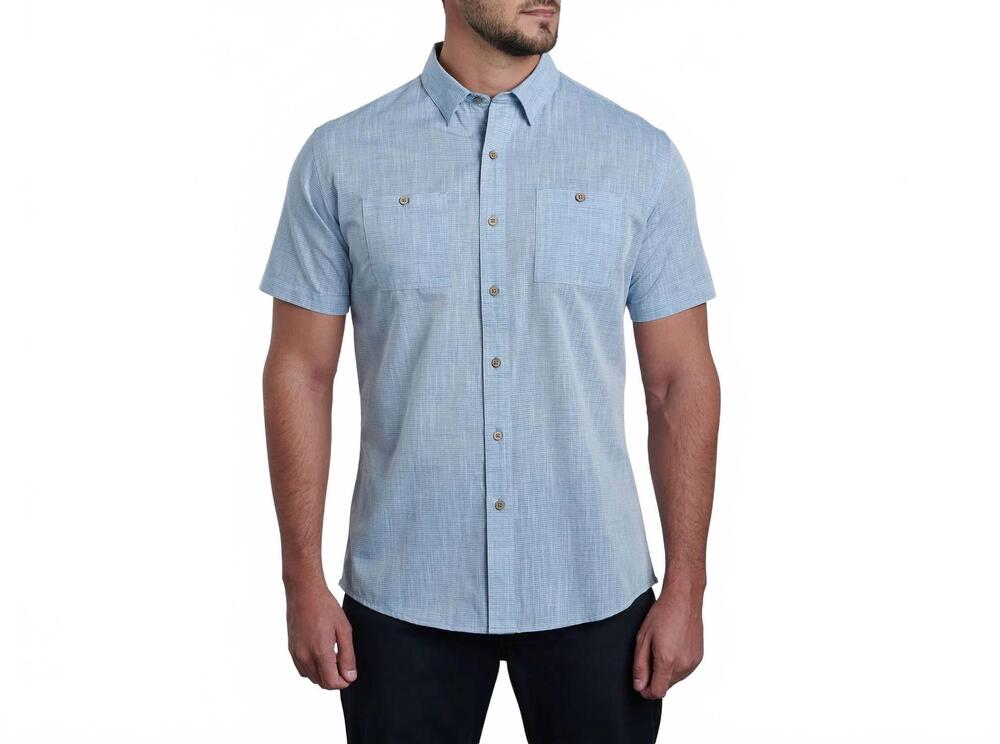 NEW KUHL men's button down shirt in blue